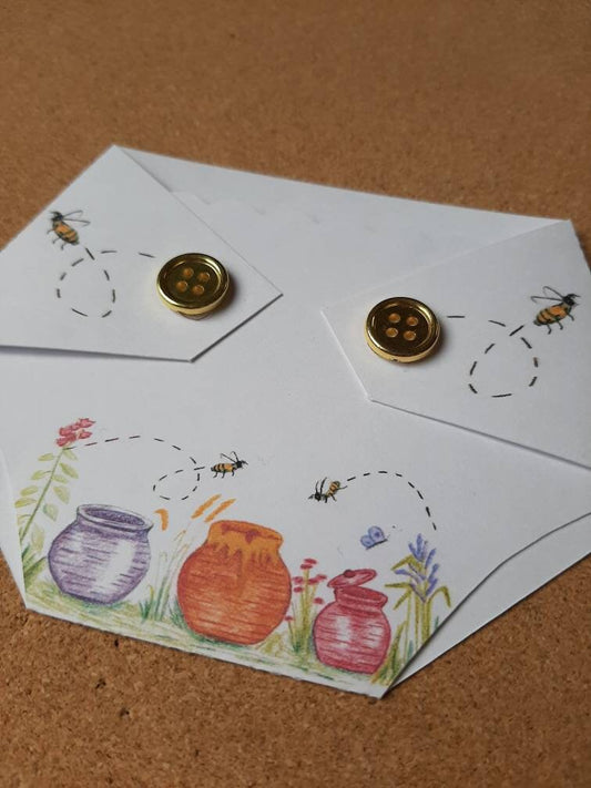 Baby Shower Game Prizes - Honey Pots and Bee Gift Card Holder