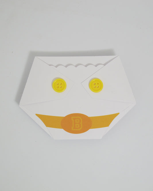 Baby Shower Game Prizes - Superhero - Diaper Shaped Gift Card Holder