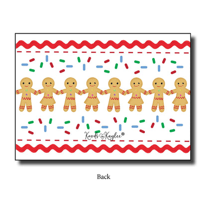 Christmas Thank you Notes from Teachers for Students - Gingerbread