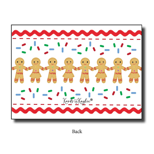 Christmas Thank you Notes from Teachers for Students - Gingerbread