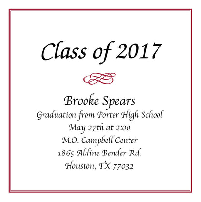 custom graduation announcement wording