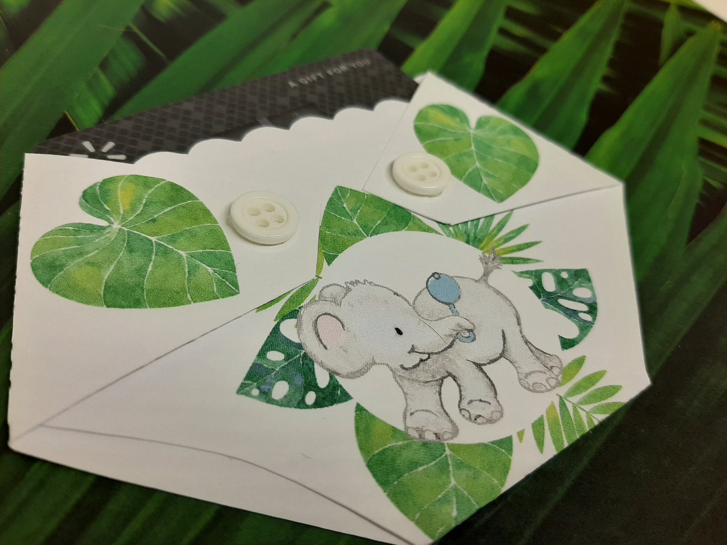 Baby Shower Game Prizes Gift Card Holder - Jungle Animals