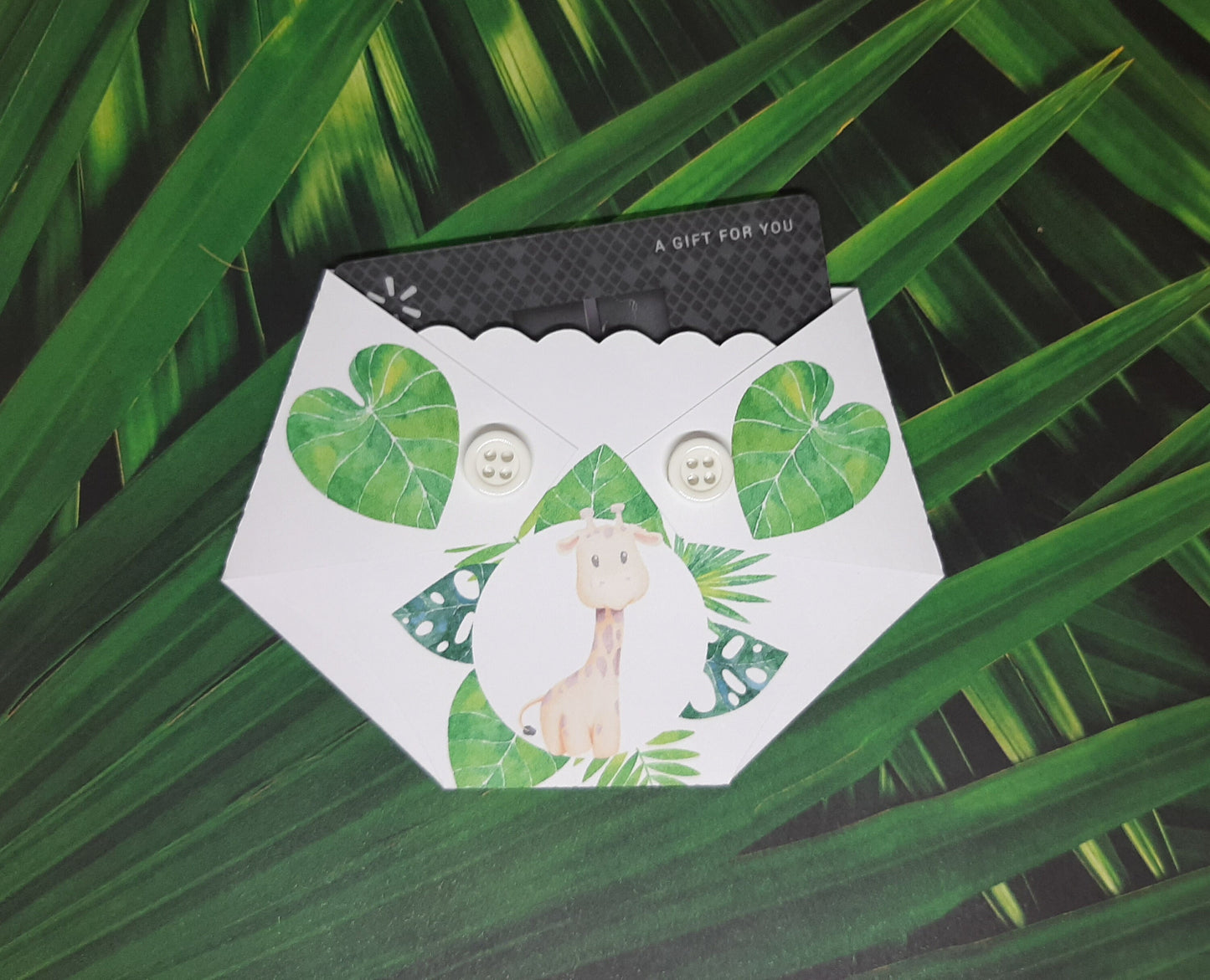 Baby Shower Game Prizes Gift Card Holder - Jungle Animals