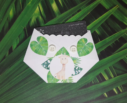 Baby Shower Game Prizes Gift Card Holder - Jungle Animals