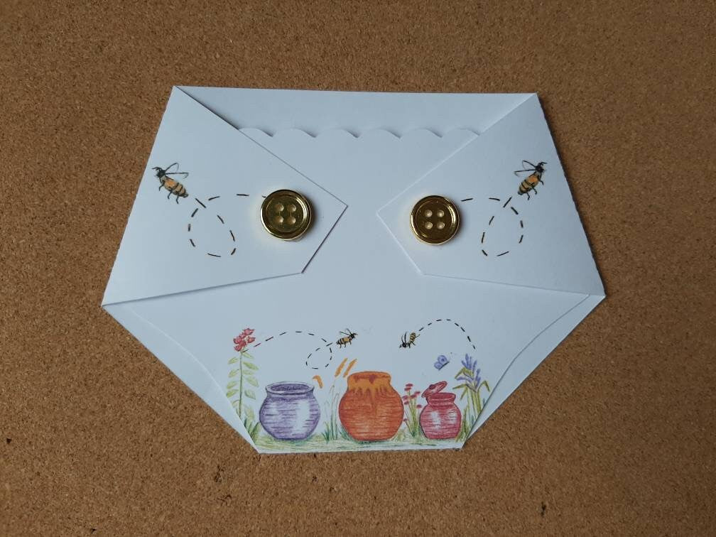 Baby Shower Game Prizes - Honey Pots and Bee Gift Card Holder