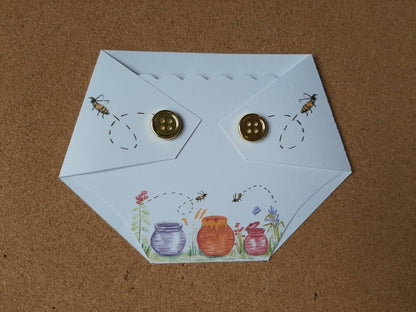 Baby Shower Game Prizes - Honey Pots and Bee Gift Card Holder