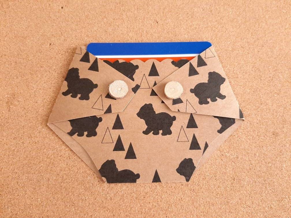Baby Shower Game Prizes - Mountain Adventure with Woodland Animals -Diaper Gift Card Holder