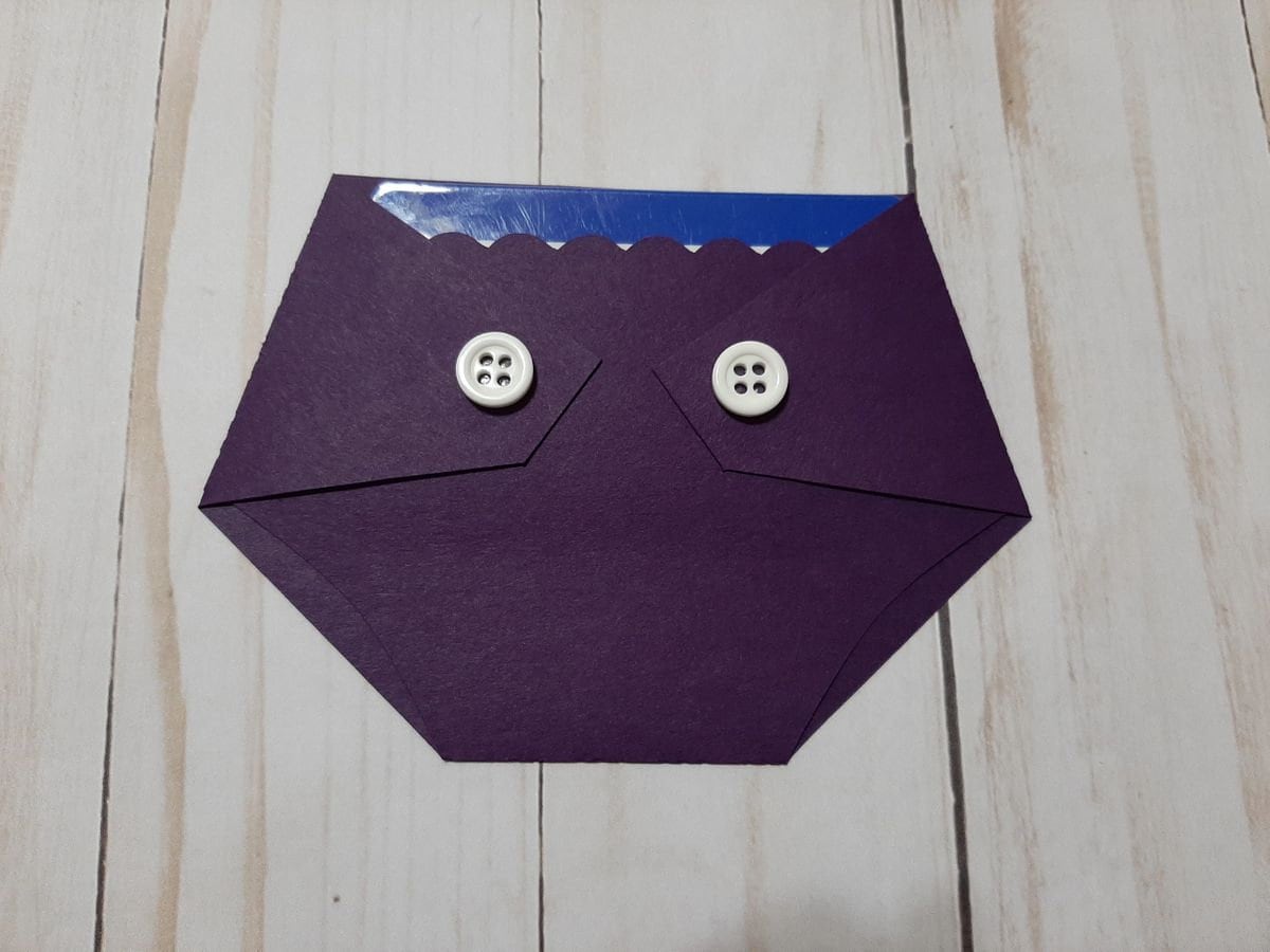 Baby Shower Game Prize - Diaper Shaped Gift Card Holder-Jewel Tones - Peacock