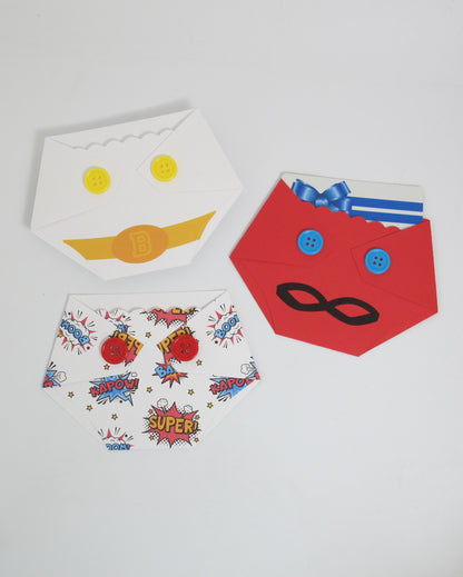 Baby Shower Game Prizes - Superhero - Diaper Shaped Gift Card Holder