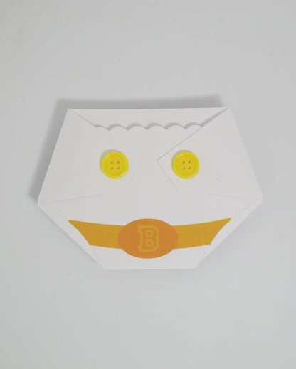 Baby Shower Game Prizes - Superhero - Diaper Shaped Gift Card Holder