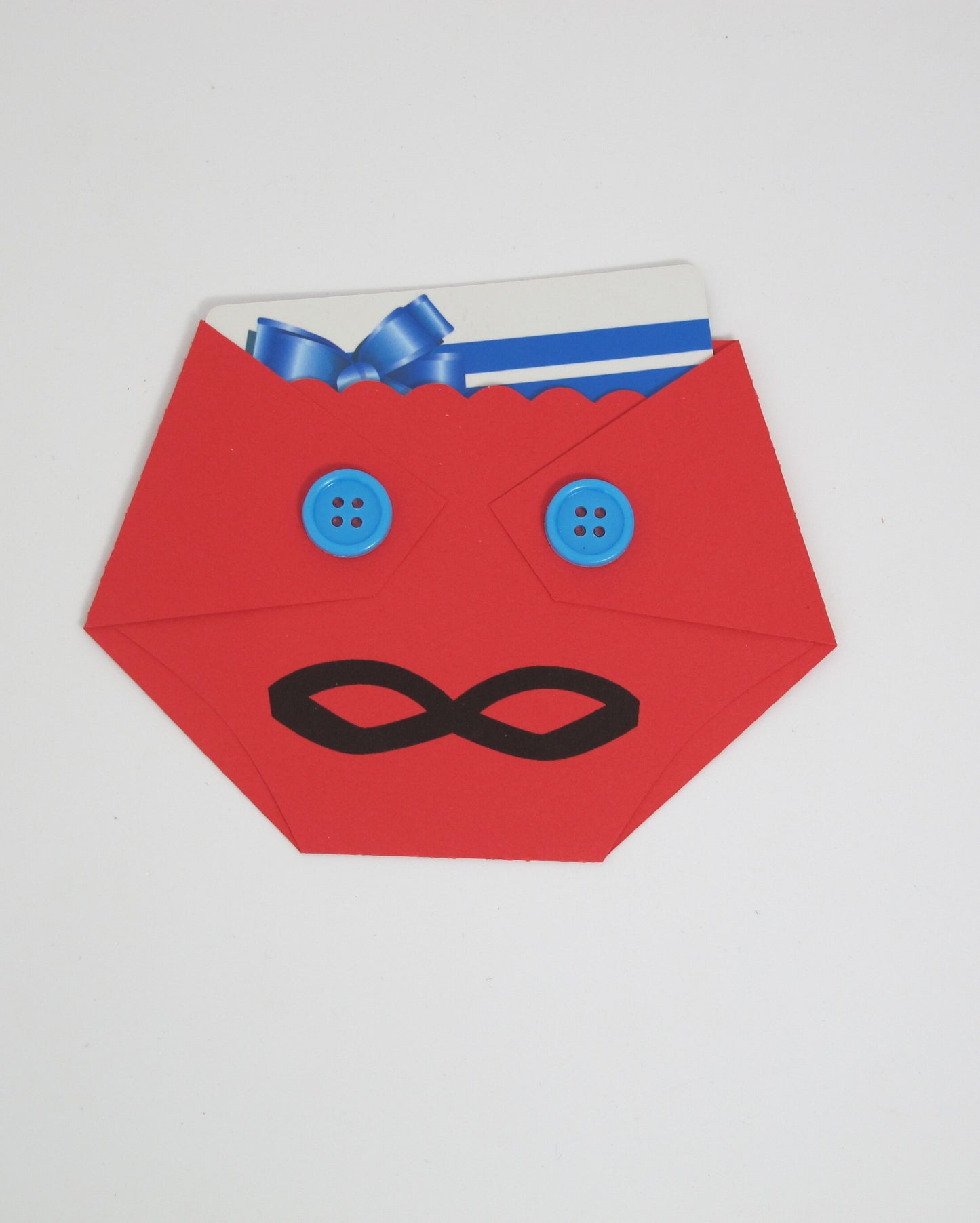 Baby Shower Game Prizes - Superhero - Diaper Shaped Gift Card Holder