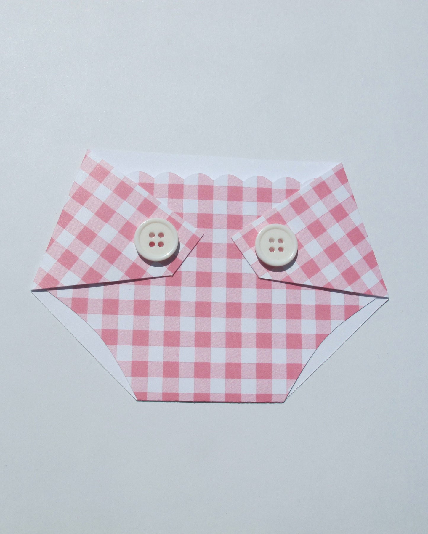 Baby Q Shower Prize - Baby Shower Game Gift - Gift Card Holder - Diaper Raffle Prize - Winner - Door Prize -  Plaid - Giveaway - Favor