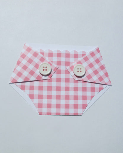 Baby Q Shower Prize - Baby Shower Game Gift - Gift Card Holder - Diaper Raffle Prize - Winner - Door Prize -  Plaid - Giveaway - Favor