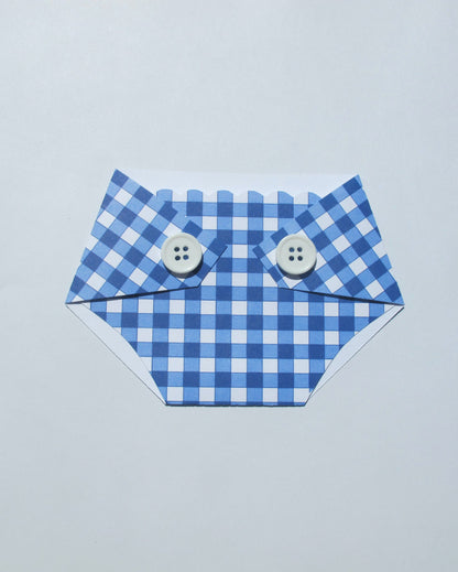 Baby Q Shower Prize - Baby Shower Game Gift - Gift Card Holder - Diaper Raffle Prize - Winner - Door Prize -  Plaid - Giveaway - Favor