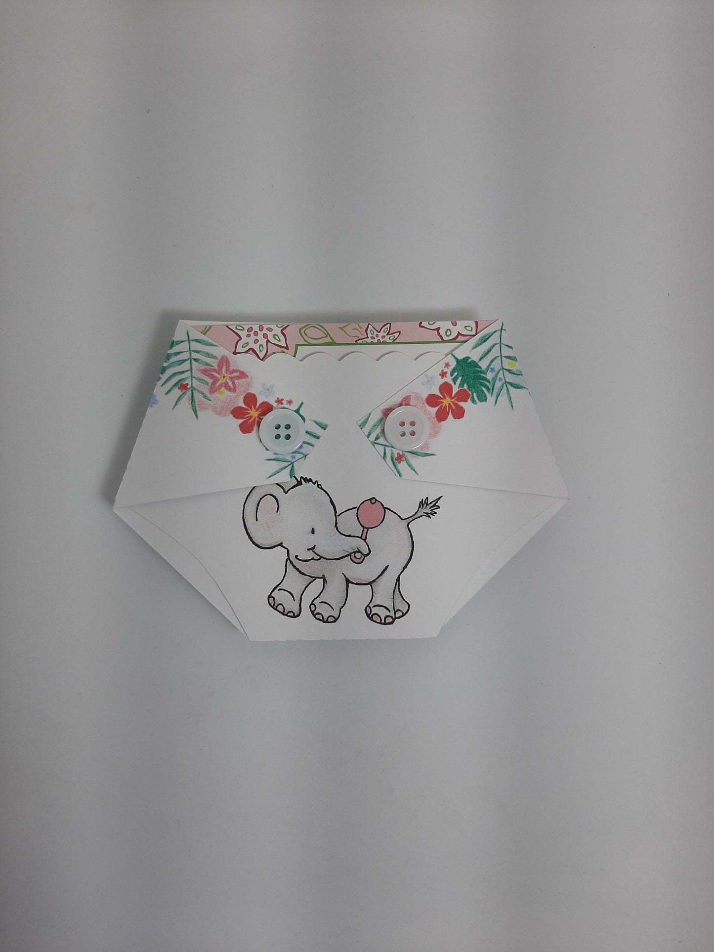 Baby Shower Game Prizes -Elephant - Shower Prize - Baby Shower Game Gift/Gift Card Holder/Diaper Raffle Prize/Winner/Door Prize/Giveaway