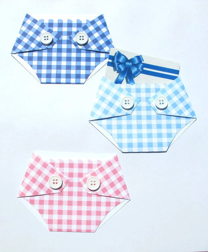 Baby Q Shower Prize - Baby Shower Game Gift - Gift Card Holder - Diaper Raffle Prize - Winner - Door Prize -  Plaid - Giveaway - Favor
