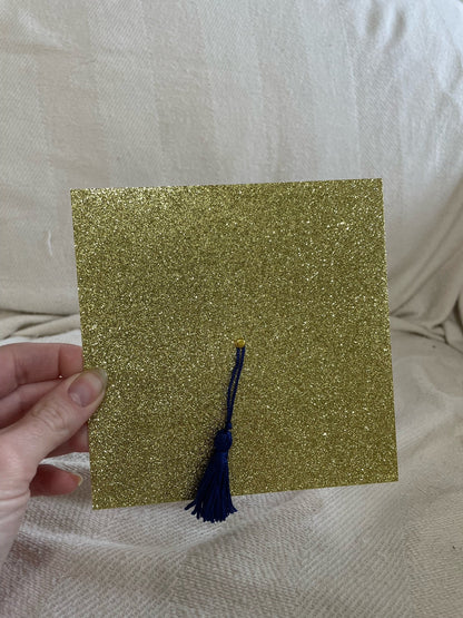 Girls High School Graduation Invitation or Announcement with Envelopes - Gold Glitter