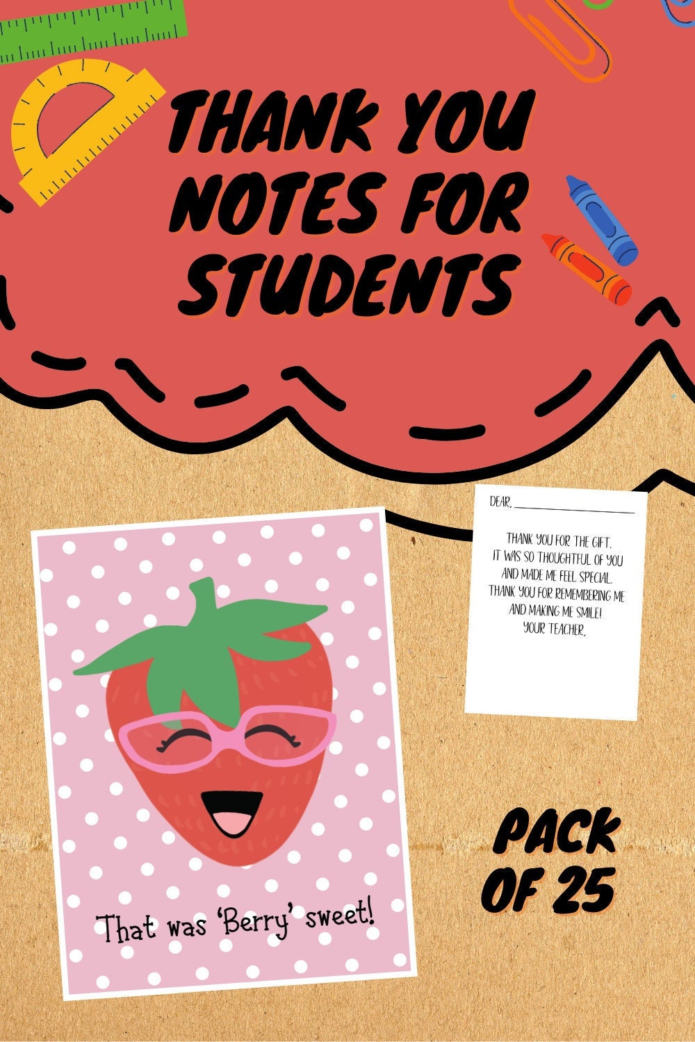 Thank You Notes for Students from Teacher - Teacher Appreciation Week Gifts Received