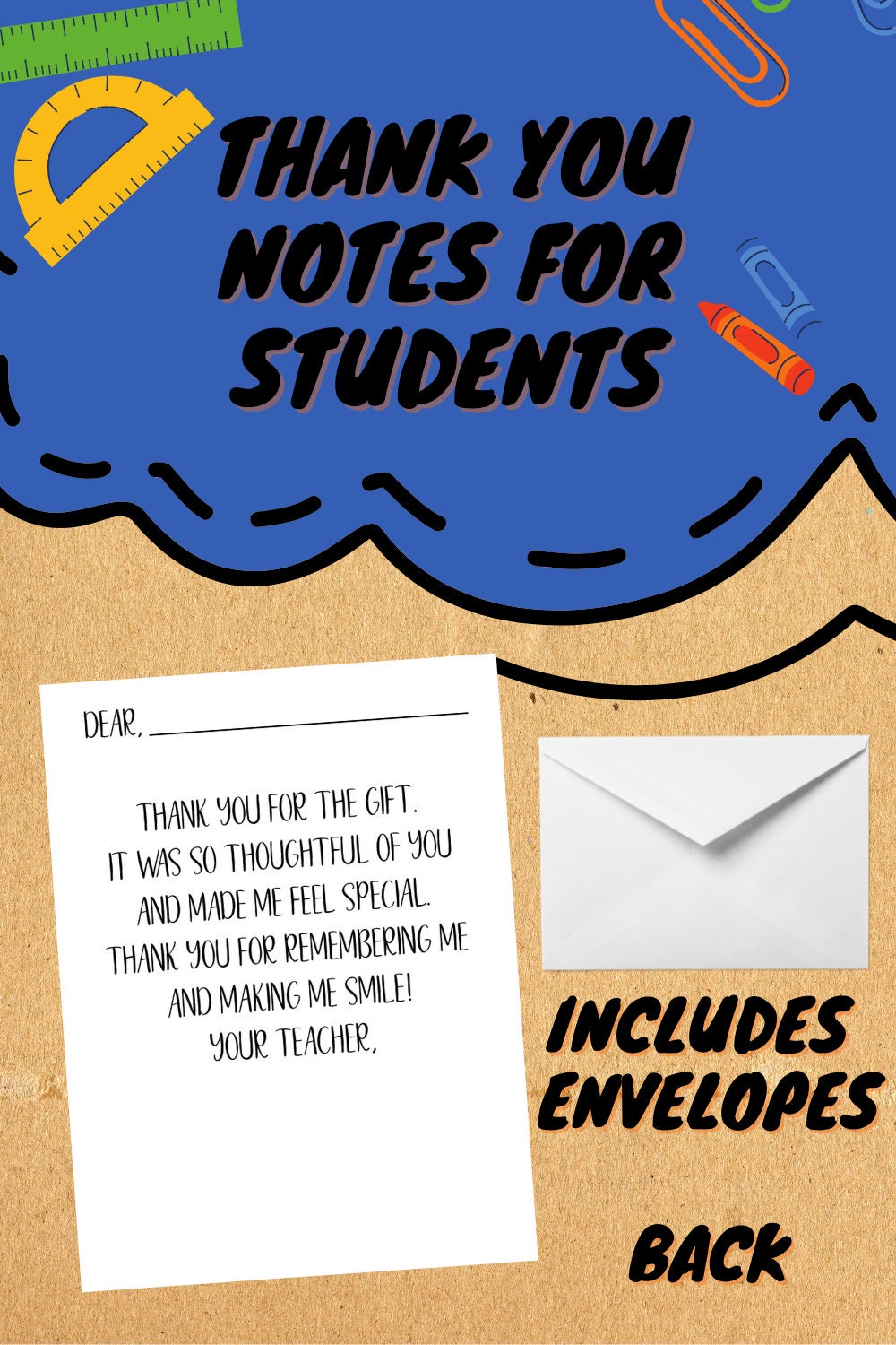 Thank You Notes for Students from Teacher - Teacher Appreciation Week Gifts Received