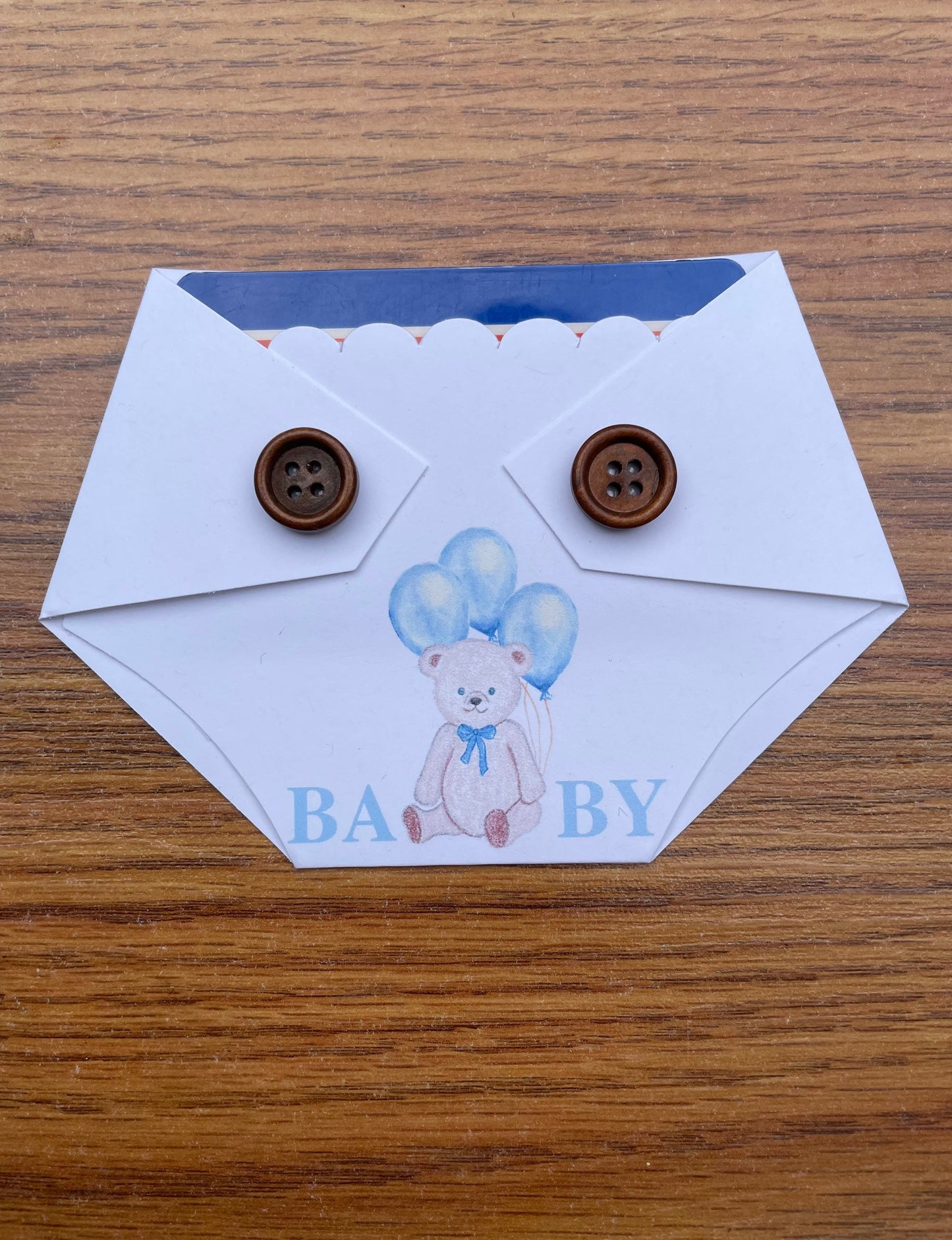 Baby Shower Game Prizes - We can bearly wait Gift Card Holder