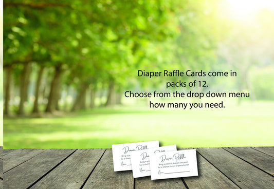 Baby Shower Diaper Raffle Bundle - Includes Printed Raffle Sign, Diaper Raffle Prize Ideas, Diaper Raffle Tickets -